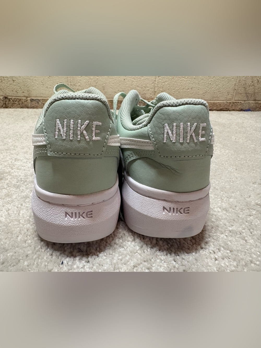 Nike Court Vision Alta Low Seafoam woman’s sneakers shoes Size 8.5 - Picture 4 of 8